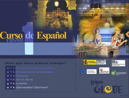 Volcado pantalla de Curso de Español de Lingua GLOBE