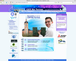 Captura de la web de CIFP R�o Tormes